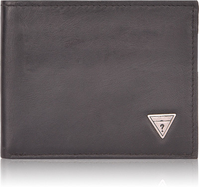 

Accezory Men Black Genuine Leather Wallet(10 Card Slots)