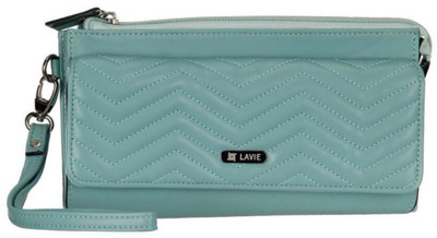 

Lavie Women Casual Grey Genuine Leather Wallet(11 Card Slots)