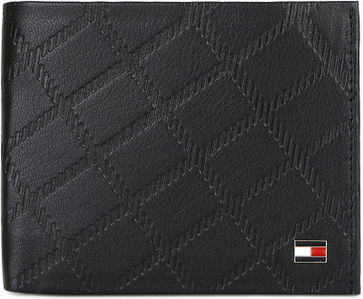 

Tommy Hilfiger Men Casual Black Genuine Leather Wallet(4 Card Slots)