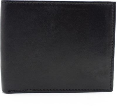 

NIetz Men Black Genuine Leather Wallet(4 Card Slots)