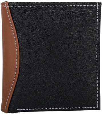 

Nifty Fashion Men Black Genuine Leather Wallet(7 Card Slots), Black brown