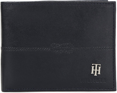 

Tommy Hilfiger Men Blue Genuine Leather Wallet(11 Card Slots), Navy