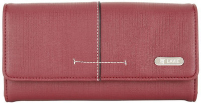 

Lavie Women Casual Maroon Genuine Leather Wallet(7 Card Slots), Red