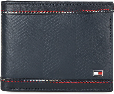 

Tommy Hilfiger Men Casual Blue Genuine Leather Wallet(4 Card Slots), Navy