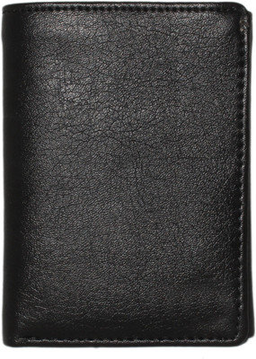 

Wildmount Men Black Genuine Leather Wallet(8 Card Slots)