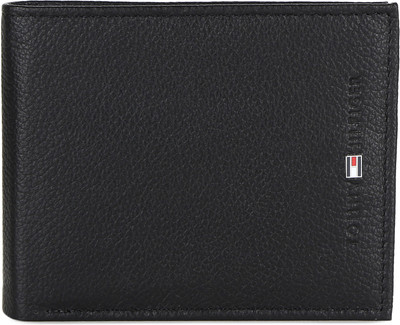 

Tommy Hilfiger Men Formal Black Genuine Leather Wallet(4 Card Slots)