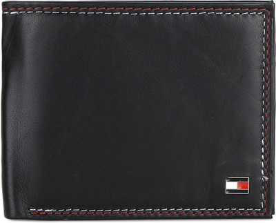 

Tommy Hilfiger Men Casual Black Genuine Leather Wallet(11 Card Slots)