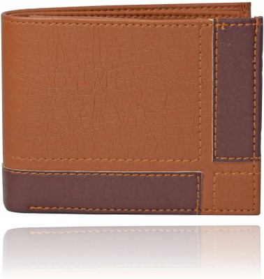 

Adam Zac Men Casual Tan, Brown Artificial Leather Wallet(8 Card Slots), Brown;tan