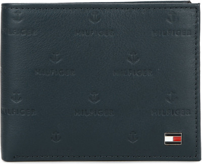 

Tommy Hilfiger Men Formal Blue Genuine Leather Wallet(11 Card Slots), Navy