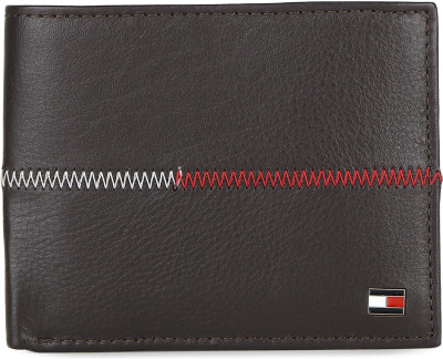 

Tommy Hilfiger Men Black Genuine Leather Wallet(11 Card Slots), Brown