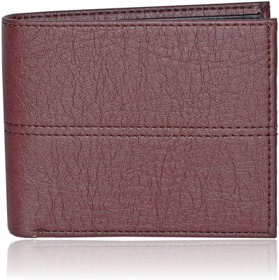 

Zeebros Men Brown Artificial Leather Wallet(3 Card Slots), Brown-black
