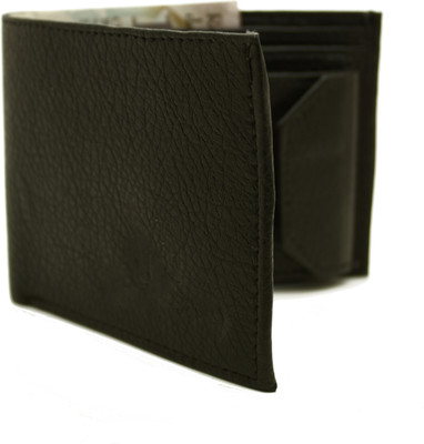 

NIetz Men Black Genuine Leather Wallet(10 Card Slots)