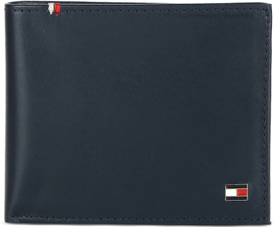 

Tommy Hilfiger Men Blue Genuine Leather Wallet(11 Card Slots), Navy