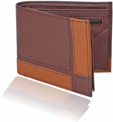 

Huntsman Men Casual Brown Artificial Leather Wallet(8 Card Slots), Brown-tan