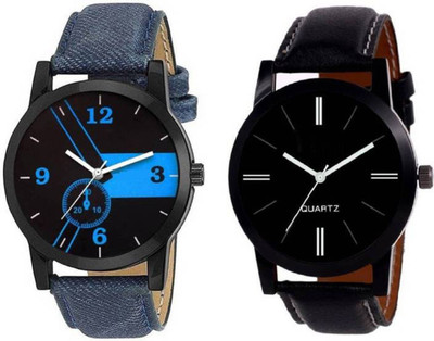 

KNACK KN007BL latest attractive combo of blue and black professional watch for Boys and Girls Watch - For Boys