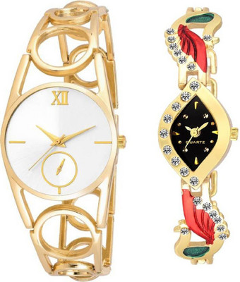 

KNACK SP02PCK latest diamond studded peackock fancy and SIMPLE professional gold watch for - Girls Watch - For Women Watch - For Women