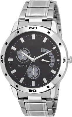 

Miss Perfect Black dial watch silver step Beautiful watch for men Watch - For Men
