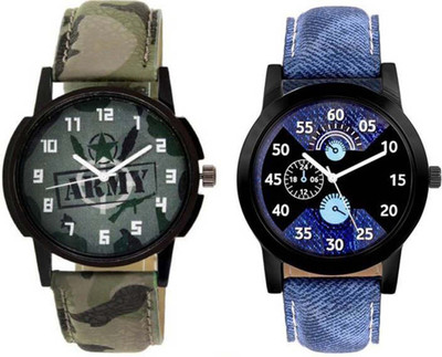 

Musket New Designer Multi-Color Leather Strap Watch - For Boys