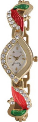 

Miss Perfect Golden Chain Peacock Red-Green watch for women Watch - For Girls