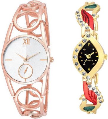 

KNACK PC123SP latest diamond studded peackock fancy and SIMPLE professional rose gold watch for - Girls Watch - For Women Watch - For Women