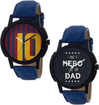 

Miss Perfect Hero dad and 10 number watch combo for boys Watch - For Men