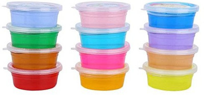 

Generic Yougoo Children Kids Crystal Clay Soft Plasticine Slime Magic Mud Toy 12 Colors