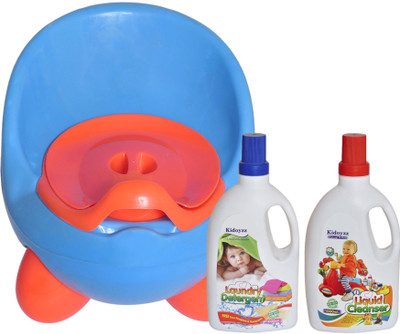 

Kidoyzz Comfortable Potty Trainer Seat Box for Potty Training Seat, Liquid Cleanser And Laundary Detergent Combo CB56(Multicolor)
