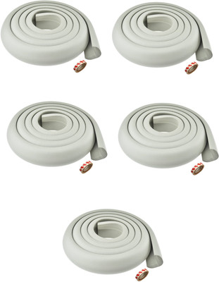 Kuhu Creations ® Premium Kid's Safety Furniture,Marbel & Glass Edge Cushion Protector 2 meter Corner Bar Strips (5 Pcs, Grey)(Grey)