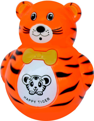 

Shape n Style Teddy Bear Tumbler Toy / tilting Toy, Roly-poly Baby Toy Rattle Rattle(Orange)