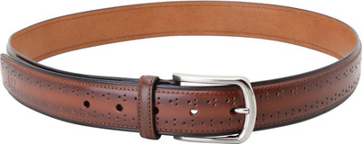 

Pelle Albero Men Formal Tan Genuine Leather Belt