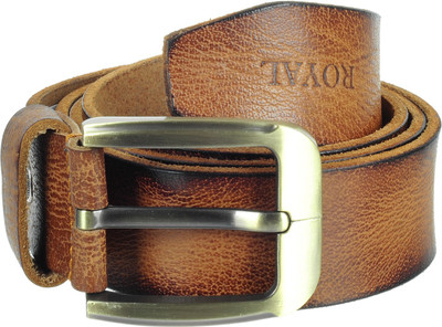 

Royal Men Casual, Evening Brown Genuine Leather Belt, Tan