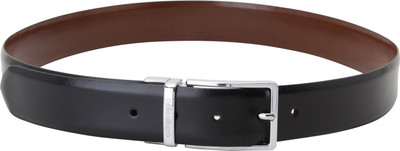 

Pelle Albero Men Formal Black Genuine Leather Reversible Belt