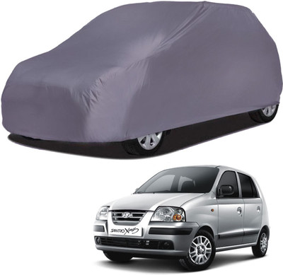 Deltakart Car Cover For Hyundai Santro Xing (Without Mirror Pockets)(Grey)
