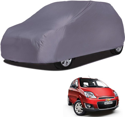 Deltakart Car Cover For Chevrolet Spark (Without Mirror Pockets)(Grey)