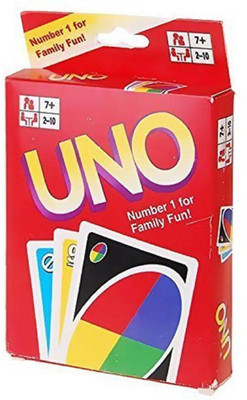 

PurpleFly UNO Playing Flash Cards For Kids Party Table Fun Games/Playing cards Game(Multicolor)