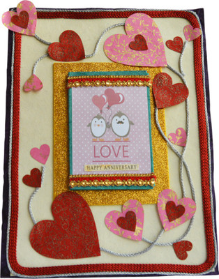 

Natal Crafts Anniversary Special Jumbo Handmade Card 01(size A3) Greeting Card(Multicolor, Pack of 1)