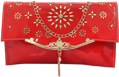 

REYAZ@JAIBUN Casual Red Clutch