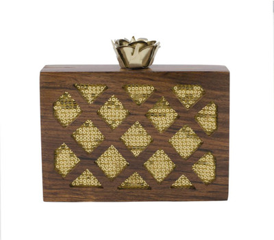 

Niche Party Brown Clutch