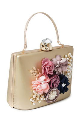 

beauty queen Party Gold Clutch