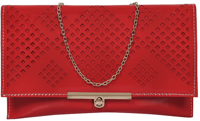 SAHAL Women Evening/Party Red PU Sling Bag