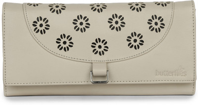 Butterflies Casual Beige Clutch