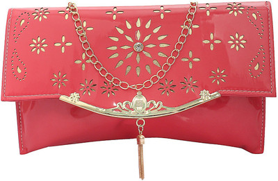 SAHAL FASHION Casual Pink Clutch