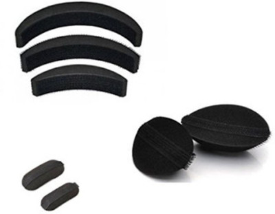 

SENECIO Princess Puff Bumpit Volumizer Tic Tac Pins Combo Kit of 7 Hair styling Accessories(Set of 7)