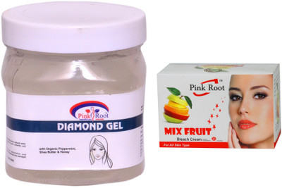 

Pink Root Mix Fruit Bleach 50g, Diamond Gel 500ml(Set of 2)