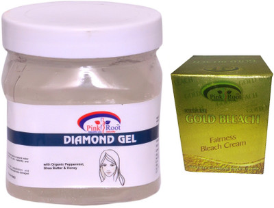

Pink Root Gold Bleach 50g, Diamond Gel 500ml(Set of 2)