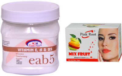 

Pink Root Mix Fruit Bleach 50g, Vitamin eab5 Cream 500ml(Set of 2)