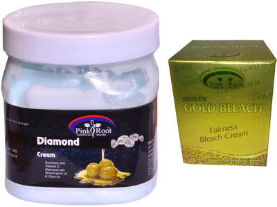 

Pink Root Gold Bleach 50g, Diamond Cream 500ml(Set of 2)