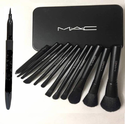 

TheTopNotch EyeLiner and MAC 12 Piece Makeup Brush Set(Set of 2)