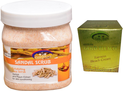 

Pink Root Gold Bleach 50g, Sandal Scrub 500ml(Set of 2)