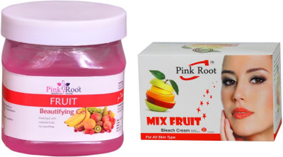 

Pink Root Mix Fruit Bleach 50g, Fruit Gel 500ml(Set of 2)